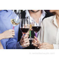 Indicatori della bevanda del silicone Charms di vetro del vino